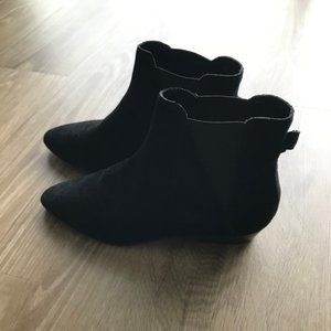 NWT Ann Taylor Black Leather Booties